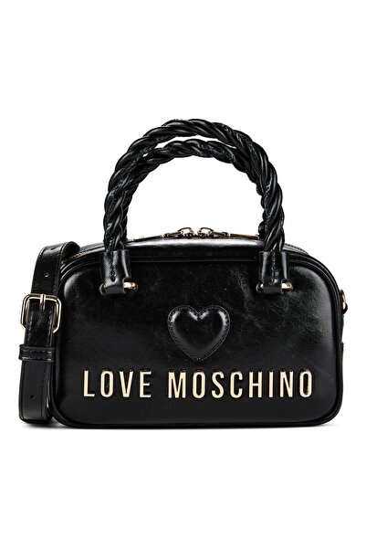 Love Moschino Nero Handtasche Leder 21 cm