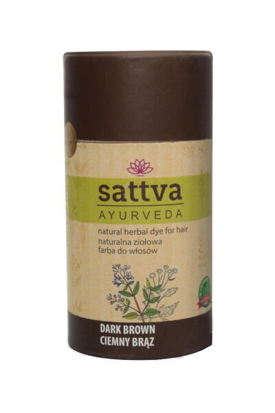 sattva Vopsea de Par Ciocolatiu Inchis (Dark Brown) 150g