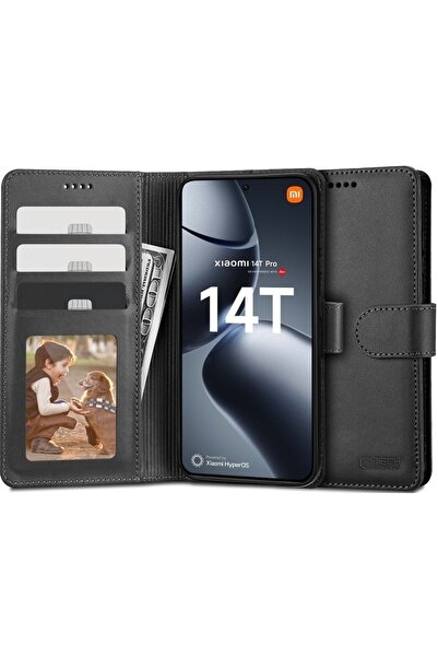 Tech-Protect Θήκη Xiaomi 14T Pro - Wallet Πορτοφόλι - Black