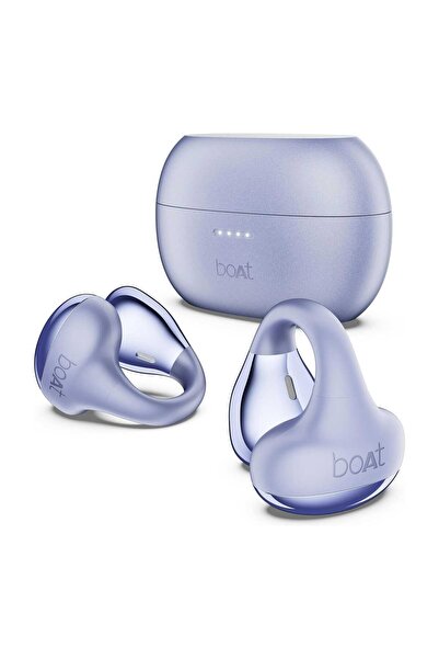 BOAT Airdopes Loop OWS Open-Ear Clip-On True Wireless Earbuds, Lavender Mist