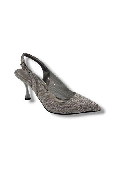 Cakgo Desire 616-26 Siimli Satin Thin Heel Women's Stiletto (8cm)