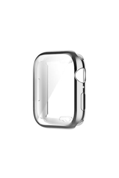OEM Θήκη σιλικόνης σε ασημί χρώμα για Apple Watch 41mm