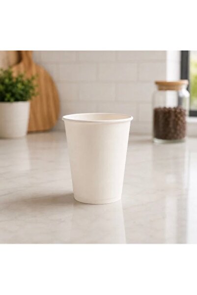 NO BRAND White Paper Cups 8 Oz. for Hot Drinks, Arabic Coffee - 150 Pcs