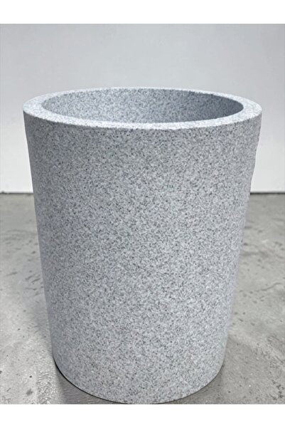 Salon Balkon Bahçe Saksısı | Beton Görünümlü Plastik Büyük Saksı