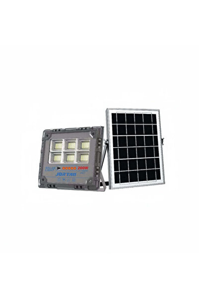 Jortan Proiector solar LED, Jortan, corp de iluminat, cu încărcare solară, pa...