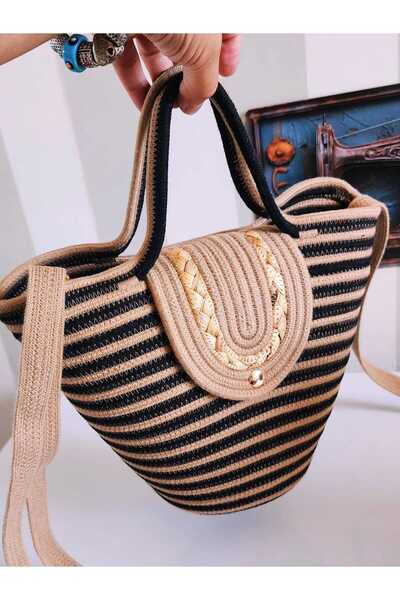 Yektayla Handmade Daily Straw Bag, Handbag, Side Bag, Straw Bag
