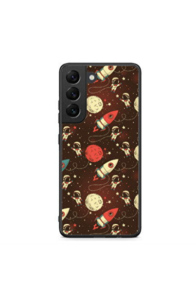 Other Samsung S22 Plus Stars and astronaut Black Glossy Θήκη