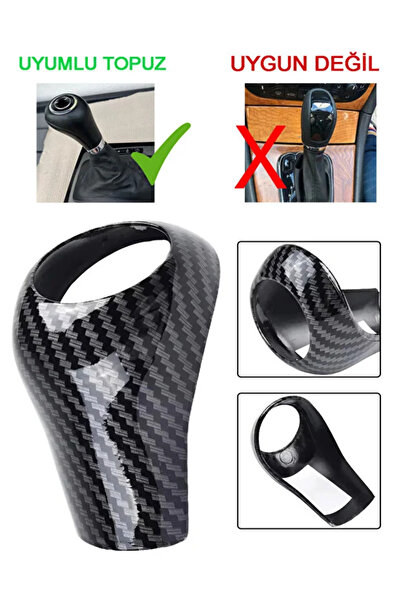 bigkey Mercedes Gear Shift Knob Carbon Finish W204 W212 W207