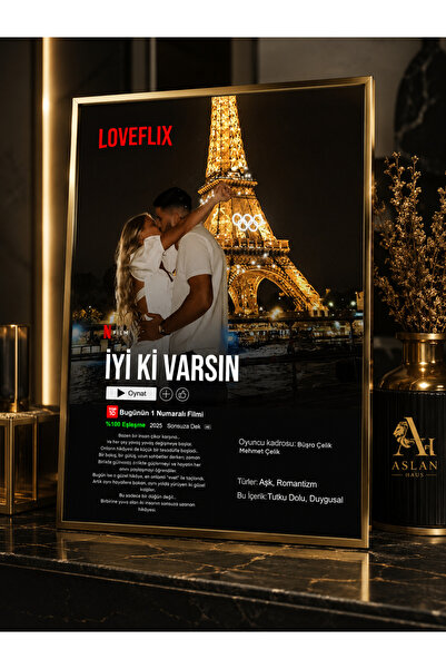Netflix Kişiye Özel Sevgili Çerçeve