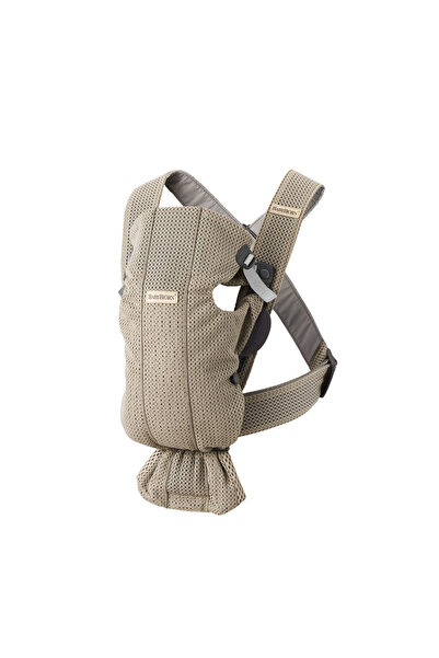 Other babybjorn - μάρσιπος μωρού μίνι - διχτυωτό 3D γκρι-μπεζ