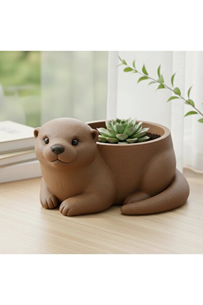 OEM Mini Ghiveci Decorativ Animalut Vidra Suport Plante Mici