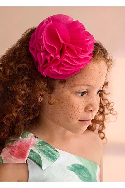Abel & Lula Mayoral Abel Lula Girl's Tulle Floral Evening Dress Crown Fuchsia