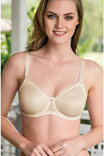 Yeni İnci Women's Underwire Bra with Detachable Straps and Gathering Effect (...