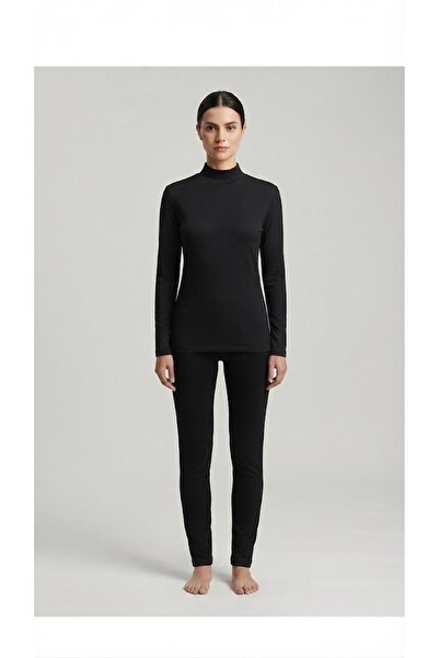 Altınay 3 Pieces Women's Lycra Half Turtleneck Long Sleeve T-Shirt (Body) 95%...