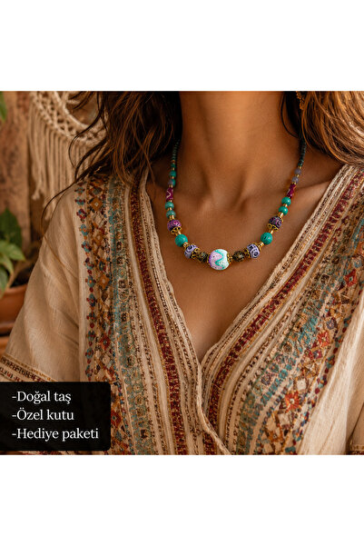 HER ŞEY NOTA www.herseynota.com Maelune Bohemian Natural Stone Look Colorful ...