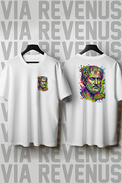Vordevia Aristoteles Front and Back Printed Wide Fit 100% Cotton Tshirt