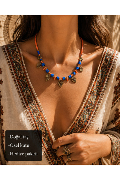 HER ŞEY NOTA www.herseynota.com Mar Azul Leaf Harmony Bohemian Natural Leaf F...
