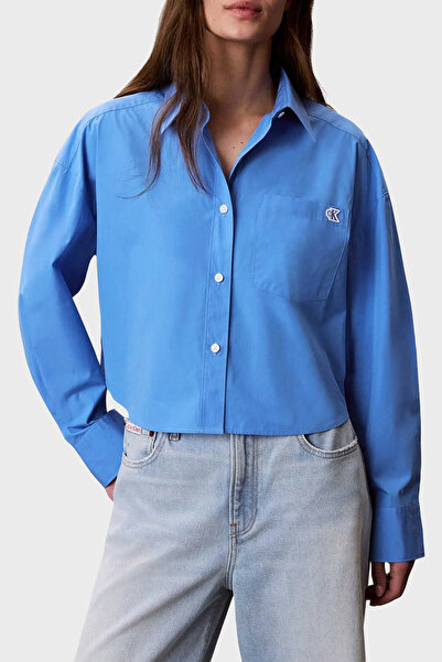 Calvin Klein % 100 Pamuk Poplin Logolu Kısa Gömlek LV047F104GCG1 GÖMLEK LV047...