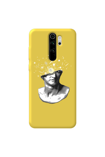 Other Xiaomi Redmi Note 8 Pro Space Statue Yellow Colored Silicone TPU Θήκη