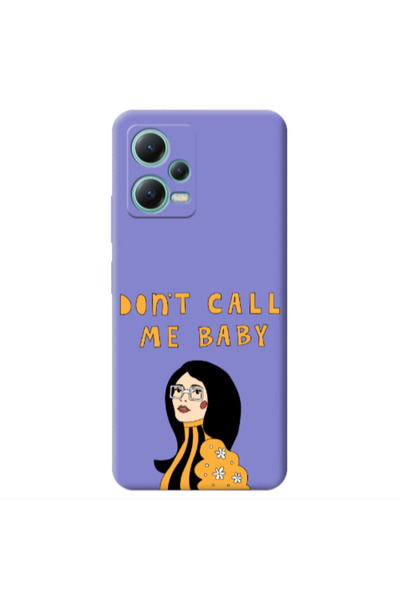 Other Xiaomi Redmi Note 12 Pro 5G Call me baby Purple Colored Silicone TPU Θήκη
