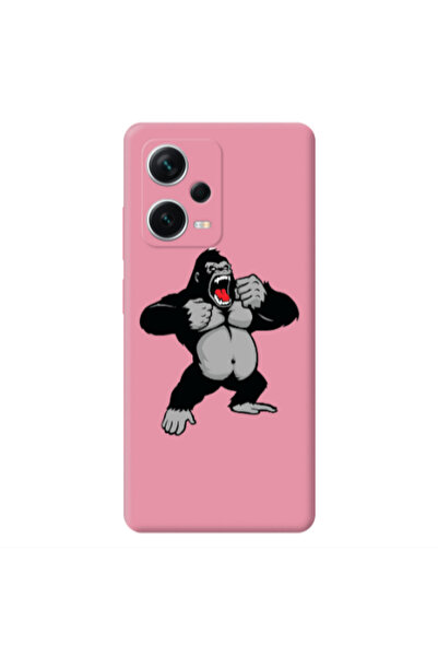 Other Xiaomi Poco X5 Angry Gorilla2 Pink Colored Silicone TPU Θήκη