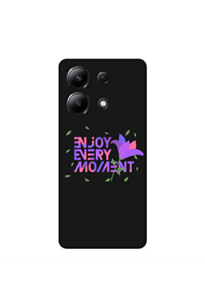 Other Xiaomi Redmi Note 13 4G Enjoy Every Moment Black Colored Silicone TPU Θήκη