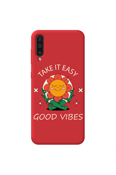Other Samsung A70 Take It Easy Red Colored Silicone TPU Θήκη