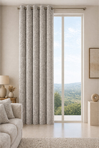 Premier Home Duo Velvet 100% Συσκότιση Καπουτσίνο Φόντο 200X250 1x2,5 Πλισέ