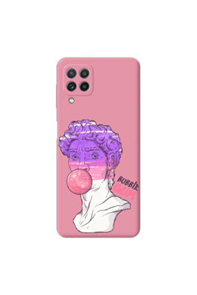Other Samsung A22 4G Pin Bubble Pink Colored Silicone TPU Θήκη