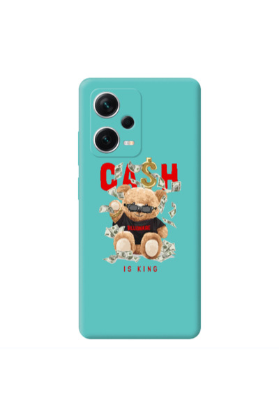 Other Xiaomi Poco X5 Cash is king Turquoise Colored Silicone TPU Θήκη