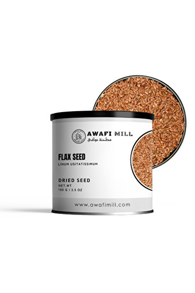 AWAFI MILL Flax Seeds 100g (3.5 oz) | Whole Linseed | Linum usitatissimum L. ...