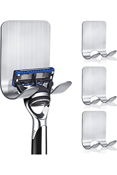 Arabest 4-Piece Stainless Steel Razor Holder for Shower,Self-Adhesive Waterpr...