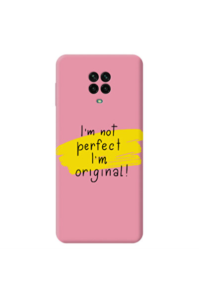 Other Xiaomi Redmi Note 9 Pro I m not perfect Pink Colored Silicone TPU Θήκη