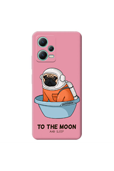 Other Xiaomi Redmi Note 12 Pro 5G To the moon Pink Colored Silicone TPU Θήκη