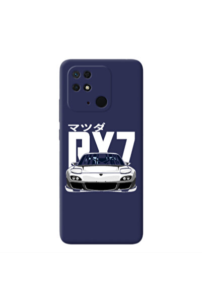 Other Xiaomi Redmi 10C Car Rx7 Dark blue Colored Silicone TPU Θήκη