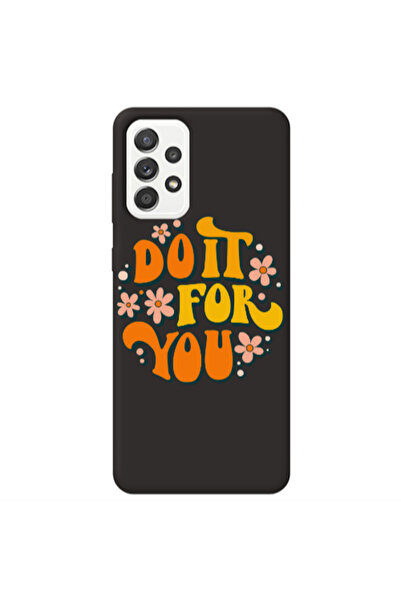 Other Samsung A72 Do it For You Black Colored Silicone TPU Θήκη