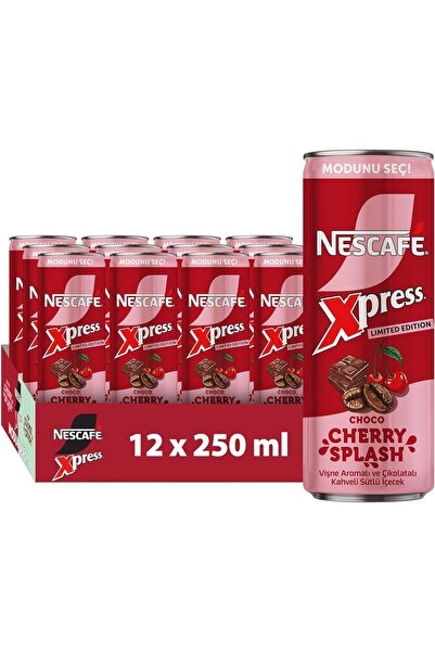 Nescafe Nescafé Xpress Choco Cherry Splash Soğuk Kahve 250 ml - 12 ADET