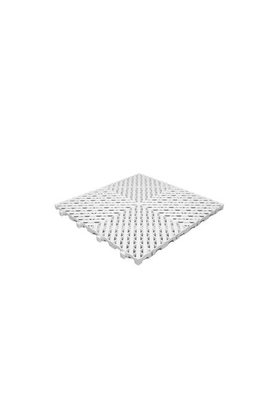 OEM Πλακάκι πλαστικό αποστράγγισης 40x40x2cm Λευκό