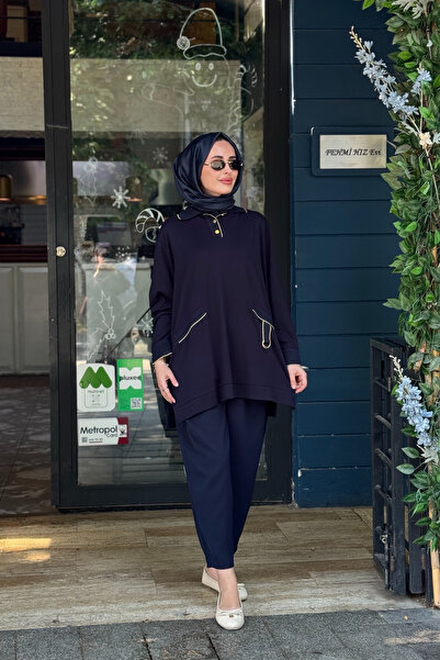Invee Pamuk Tunik 7204A Lacivert
