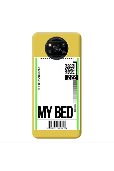 Other Xiaomi Poco X3 /X3 Pro My Bed ZZZ Yellow Colored Silicone TPU Θήκη
