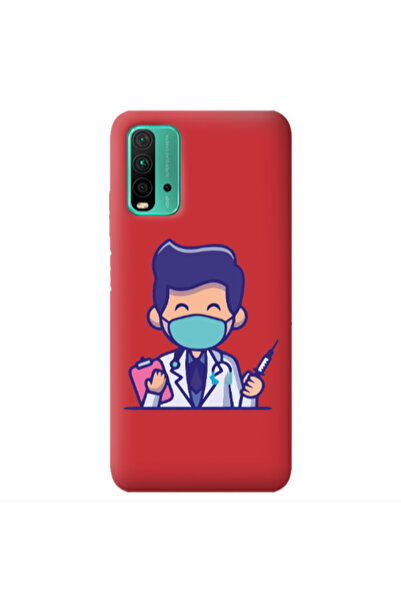 Other Xiaomi Poco M3 Specialist Doctor Red Colored Silicone TPU Θήκη