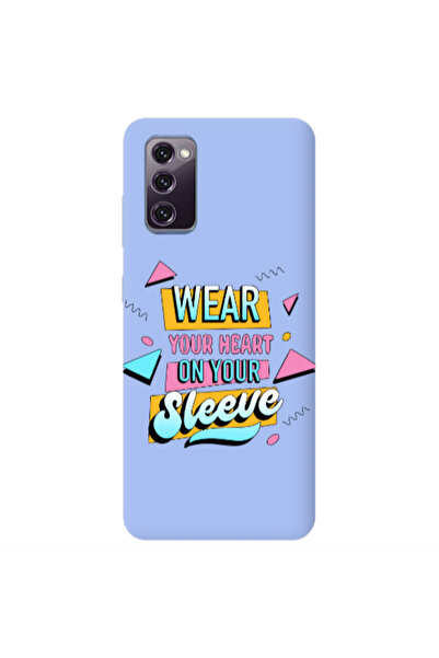 Other Samsung S20 FE Wear Your Heart Light Purple Colored Silicone TPU Θήκη