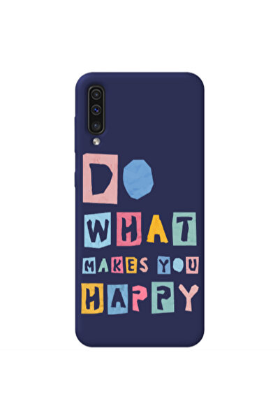 Other Samsung A70 Do What Makes Dark blue Colored Silicone TPU Θήκη