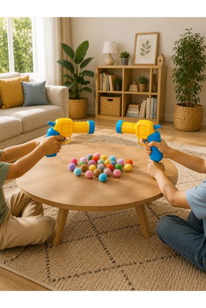 BEYZANA Interactive Cat Play Gun |   Ball Throwing Game Gun |   Ponpon Tabanca