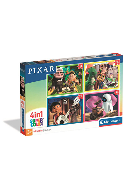 CLEMENTONI puzzle 4 în 1 (12, 16, 20, 24 piese) - Pixar (21754)