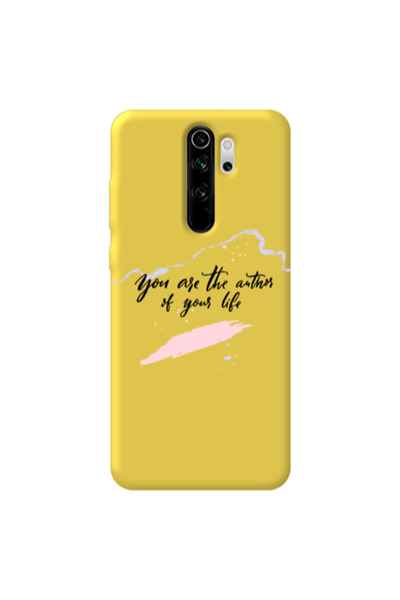 Other Xiaomi Redmi Note 8 Pro You are the authors Yellow Colored Silicone TPU...