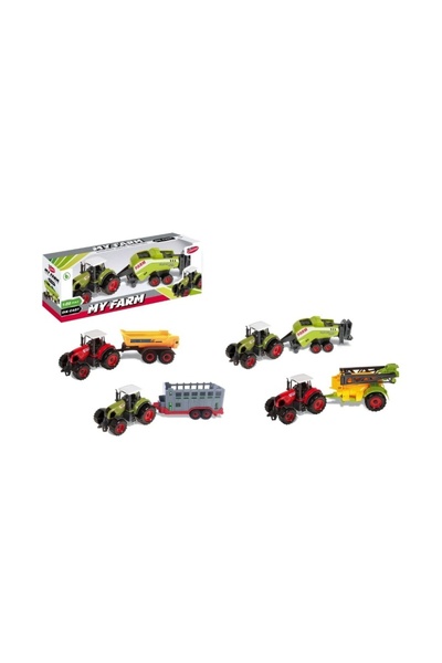 MC Micostore Jucarie tractor ferma + utilaj agricol MegaCreative 405331, 21x6...