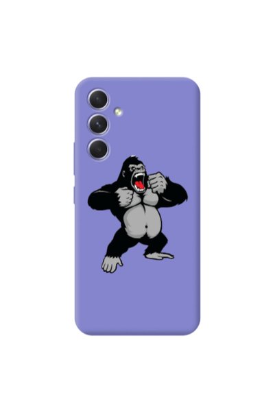 Other Samsung A56 Angry Gorilla2 Purple Colored Silicone TPU Θήκη
