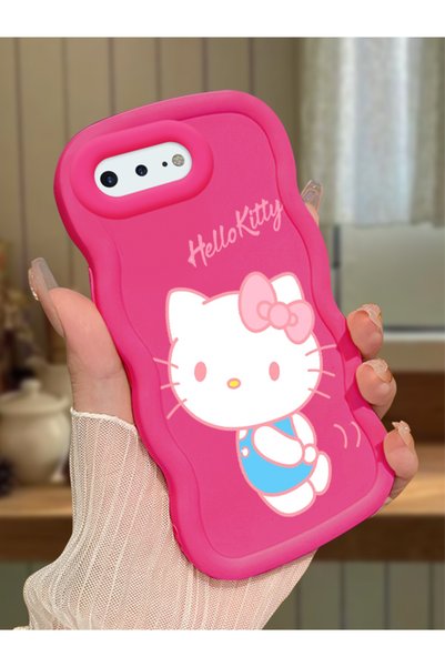 Hontinga iPhone 8 Plus Compatible Case with Camera Protector Red Silicone Cou...