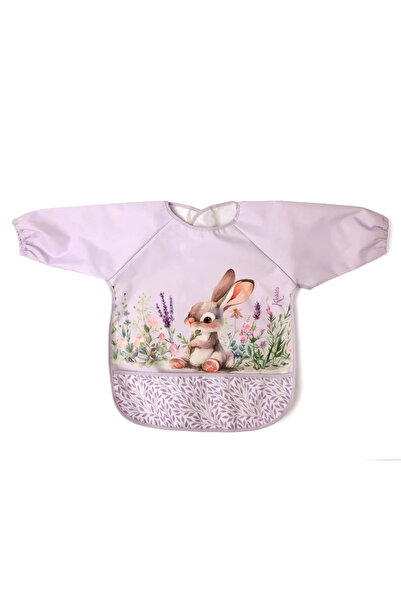 Kiokids Αδιάβροχη Ποδιά με Μανίκια Λεβαντί Κουνελάκι